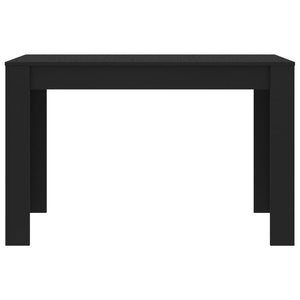 vidaXL Dining Table Black 120x60x76 cm Engineered Wood