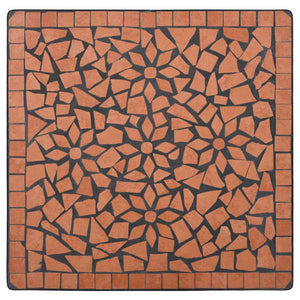 vidaXL Mosaic Bistro Table Terracotta 60 cm Ceramic