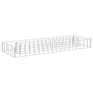 vidaXL Gabion Raised Bed Galvanised Steel 90x30x10 cm