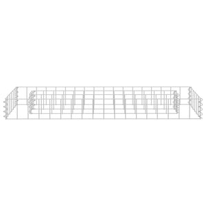 vidaXL Gabion Raised Bed Galvanised Steel 90x30x10 cm