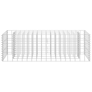 vidaXL Gabion Raised Bed Galvanised Steel 90x30x30 cm