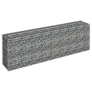 vidaXL Gabion Raised Bed Galvanised Steel 180x30x60 cm