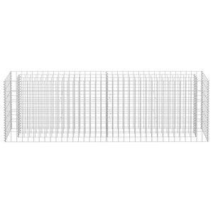 vidaXL Gabion Raised Bed Galvanised Steel 180x30x60 cm