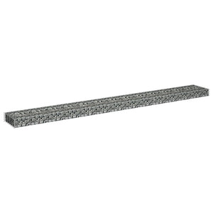 vidaXL Gabion Raised Bed Galvanised Steel 270x30x10 cm