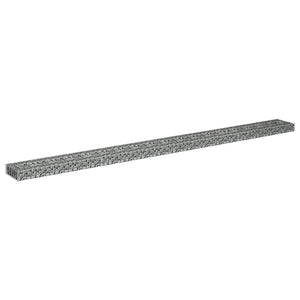 vidaXL Gabion Raised Bed Galvanised Steel 360x30x10 cm