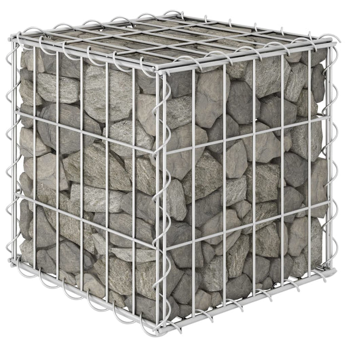 vidaXL Cube Gabion Raised Bed Steel Wire 30x30x30 cm