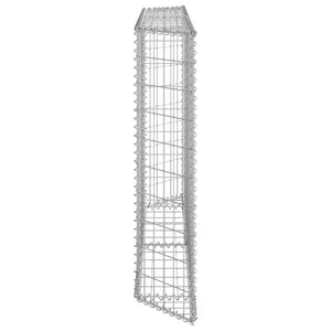 vidaXL Trapezium Gabion Raised Bed Galvanised Steel 150x20x100 cm