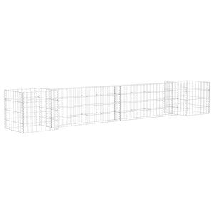 vidaXL H-Shaped Gabion Planter Steel Wire 260x40x40 cm