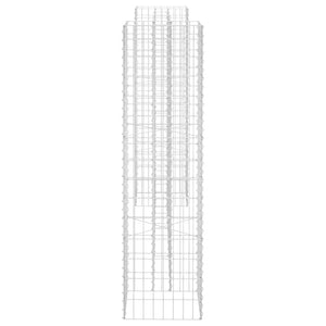 vidaXL H-Shaped Gabion Planter Steel Wire 260x40x150 cm