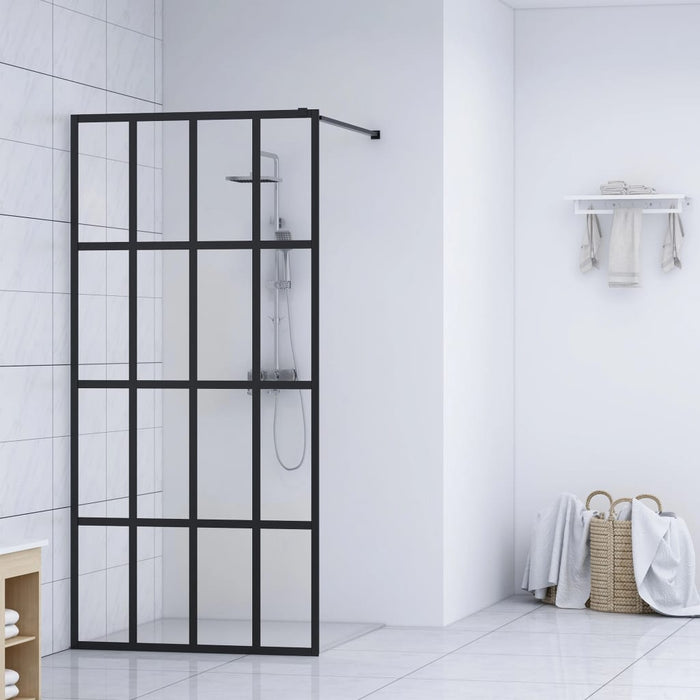 vidaXL Walk-in Shower Screen Clear Tempered Glass 100x195 cm