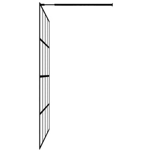 vidaXL Walk-in Shower Screen Frosted Tempered Glass 100x195 cm