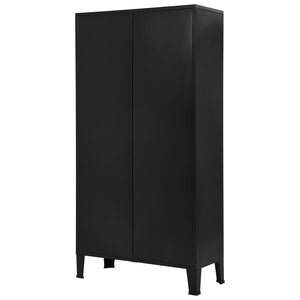 vidaXL Bookshelf Industrial Black 90x40x180 cm Steel