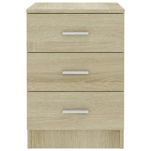 vidaXL Bedside Cabinets 2 pcs Sonoma Oak 38x35x56 cm Engineered Wood