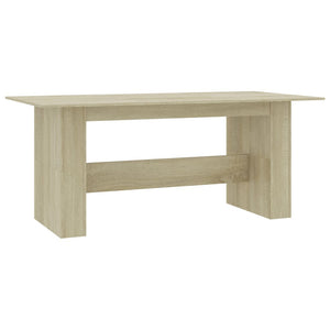 vidaXL Dining Table Sonoma Oak 180x90x76 cm Engineered Wood