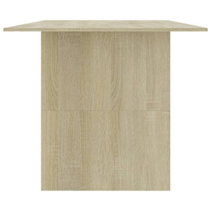 vidaXL Dining Table Sonoma Oak 180x90x76 cm Engineered Wood