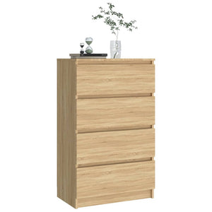 vidaXL Sideboard Sonoma Oak 60x35x98.5 cm Engineered Wood