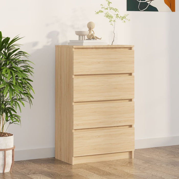 vidaXL Sideboard Sonoma Oak 60x35x98.5 cm Engineered Wood