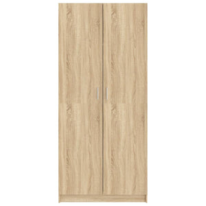 vidaXL Wardrobe Sonoma Oak 80x52x180 cm Engineered Wood