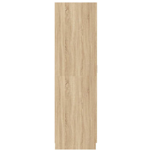 vidaXL Wardrobe Sonoma Oak 80x52x180 cm Engineered Wood