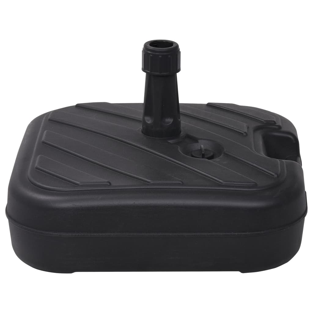 vidaXL Umbrella Base Sand/Water Filled 24 L Black