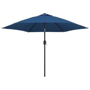 vidaXL Garden Parasol with Metal Pole 300 cm Azure