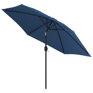 vidaXL Garden Parasol with Metal Pole 300 cm Azure