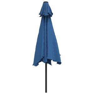 vidaXL Garden Parasol with Metal Pole 300 cm Azure