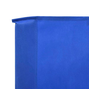 vidaXL 3-panel Wind Screen Fabric 400x120 cm Azure Blue