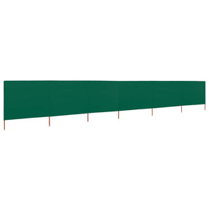 vidaXL 6-panel Wind Screen Fabric 800x120 cm Green