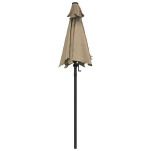 vidaXL Garden Parasol Taupe 200x224 cm Aluminium