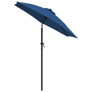 vidaXL Parasol Blue 200x224 cm Aluminium