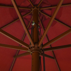 vidaXL Garden Parasol with Wooden Pole 330 cm Terracotta