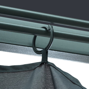 vidaXL Gazebo with Curtain 400 x 300 cm Anthracite Aluminium