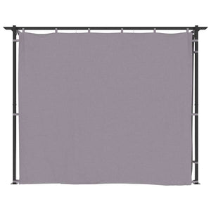 vidaXL Gazebo with Curtains 3x3 m Anthracite Steel