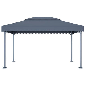 vidaXL Gazebo 400x300 cm Anthracite Aluminium