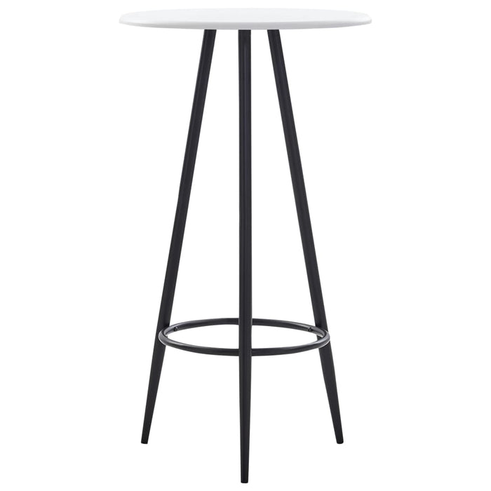 vidaXL Bar Table White 60x107.5 cm MDF