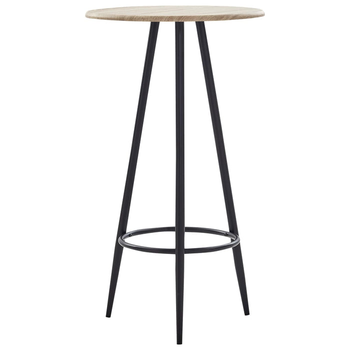 vidaXL Bar Table Oak 60x107.5 cm MDF