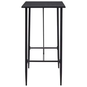 vidaXL Bar Table Black 120x60x110 cm MDF