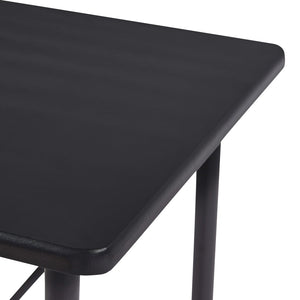 vidaXL Bar Table Black 120x60x110 cm MDF