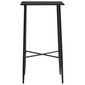 vidaXL Bar Table Black 60x60x111 cm MDF