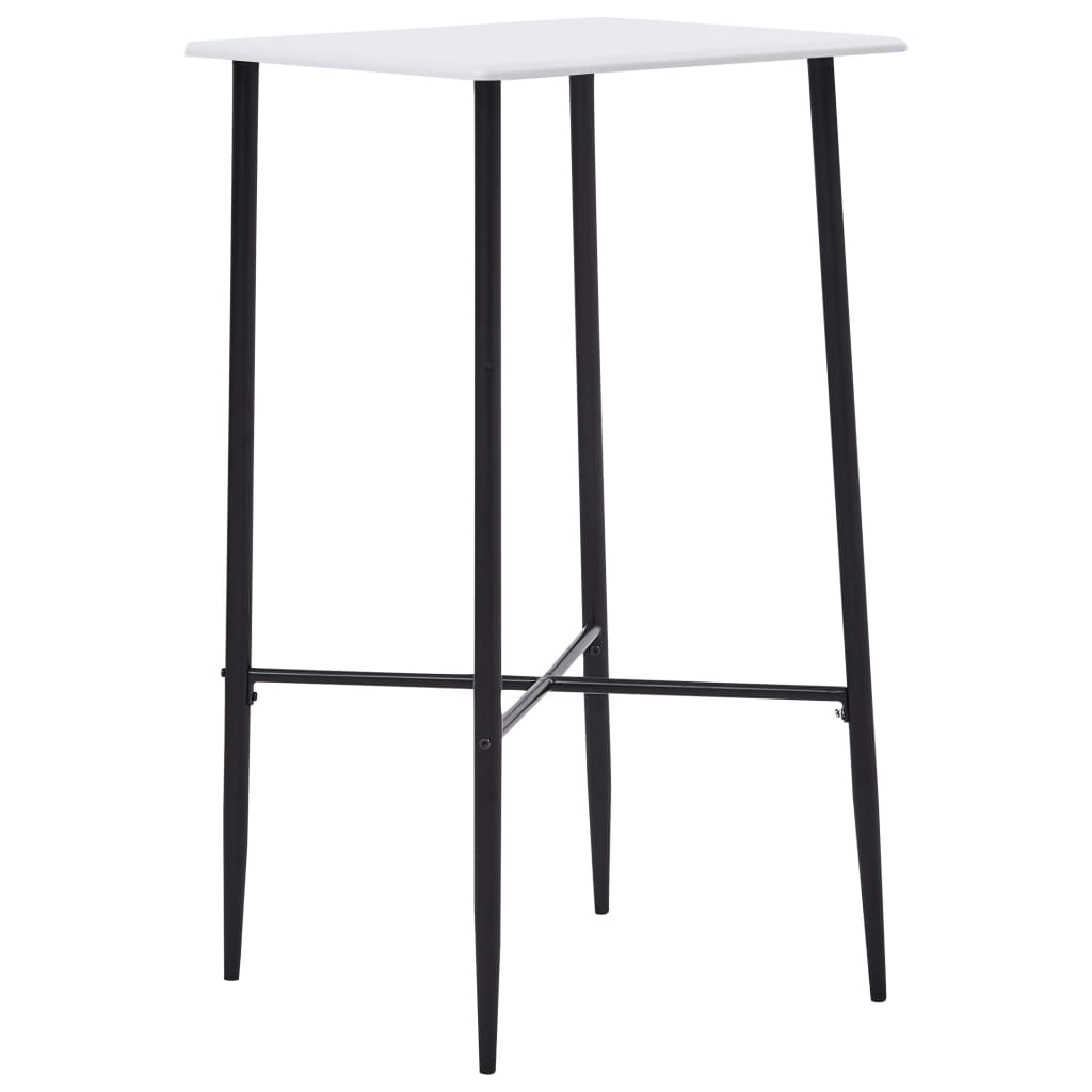 vidaXL Bar Table White 60x60x111 cm MDF