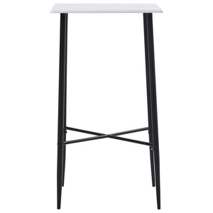 vidaXL Bar Table White 60x60x111 cm MDF