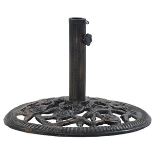 vidaXL Umbrella Base Bronze 12 kg 48 cm Cast Iron