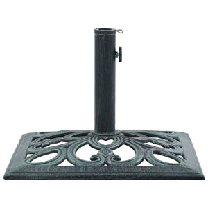 vidaXL Umbrella Base Green 12 kg 49 cm Cast Iron