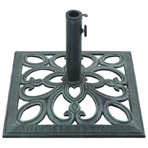 vidaXL Umbrella Base Green 12 kg 49 cm Cast Iron