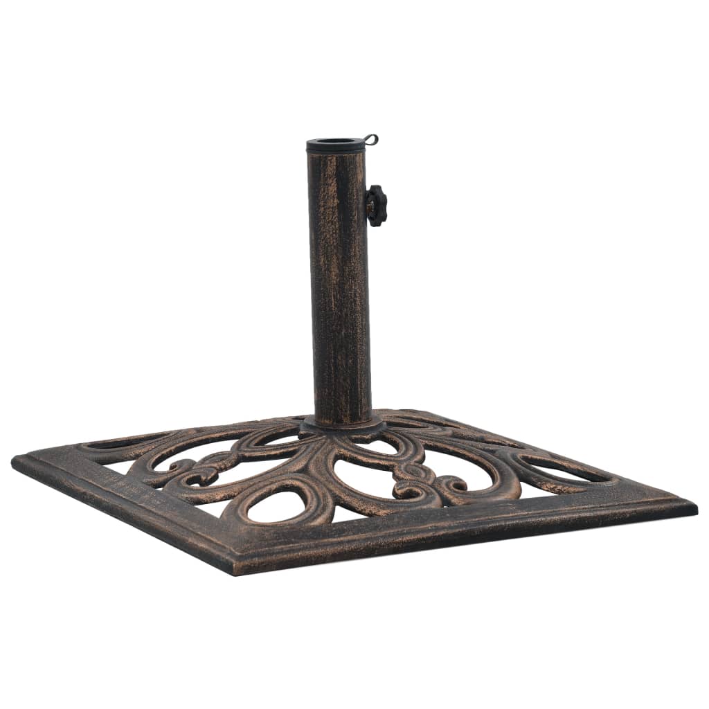 vidaXL Umbrella Base Bronze 12 kg 49 cm Cast Iron