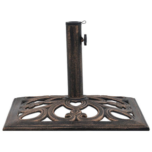 vidaXL Umbrella Base Bronze 12 kg 49 cm Cast Iron