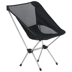 vidaXL 2x Folding Camping Chairs with Carry Bag 54x50x65 cm Aluminium