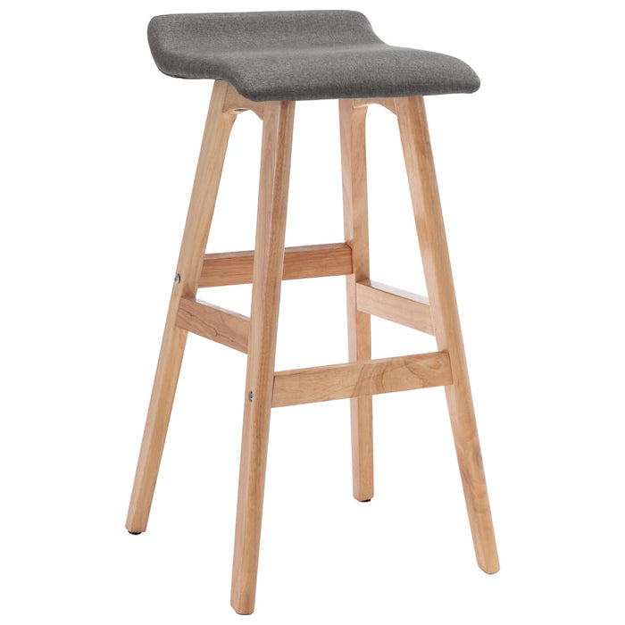 vidaXL Bar Stool Dark Grey Fabric