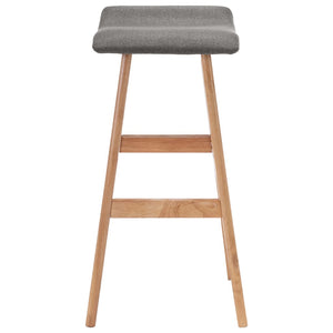 vidaXL Bar Stool Dark Grey Fabric